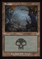 Swamp (293) - Foil - Retro Frame